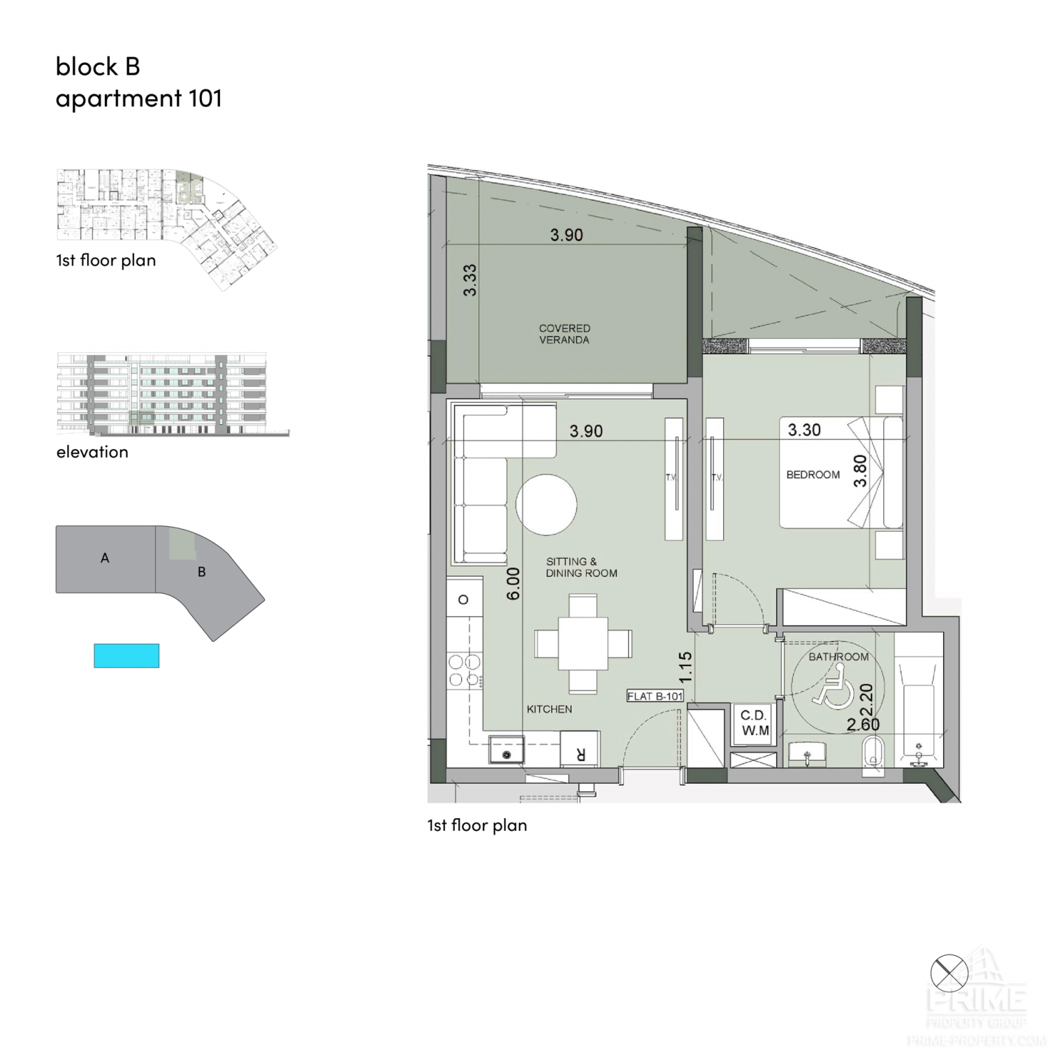 1 chambre Appartement à Sense Agios Tychonas, Limassol, Chypre No. 27432