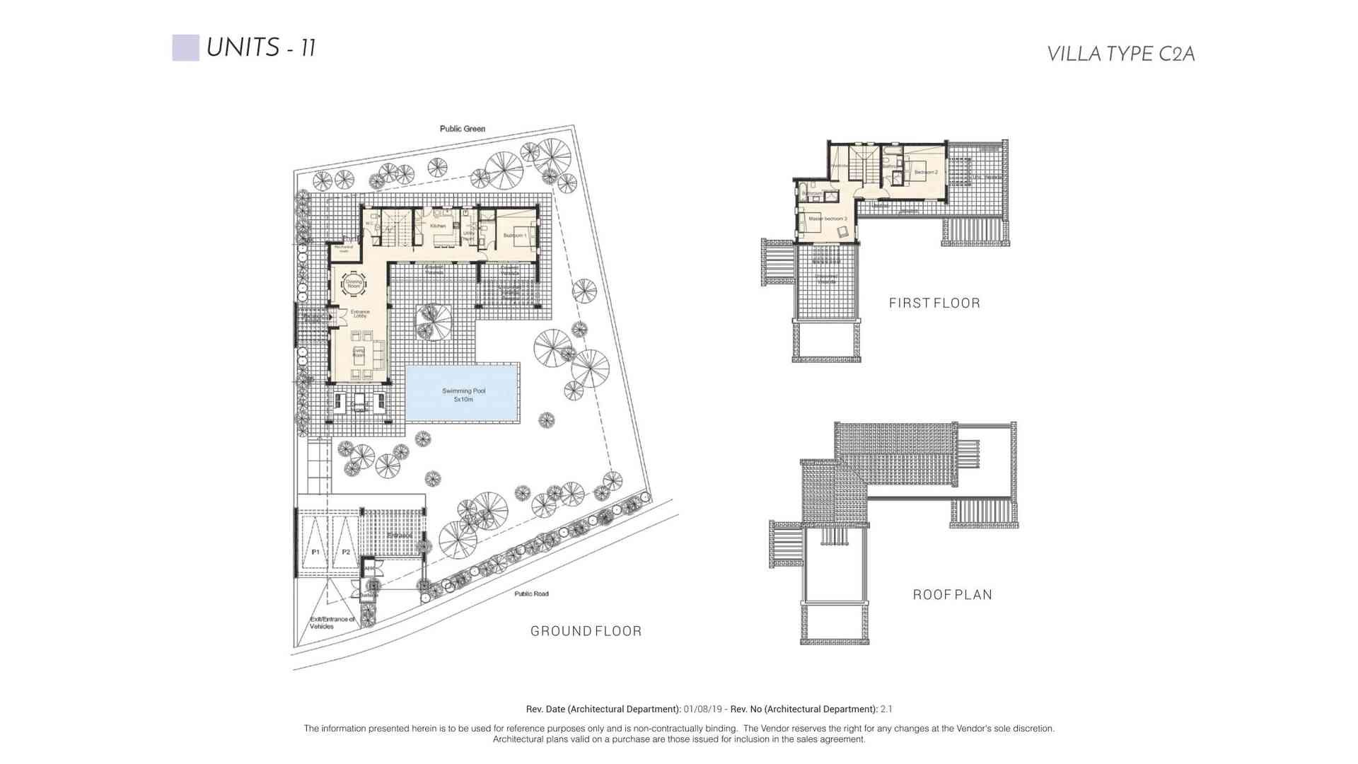 3 dormitorios Villa en IMPERIAL RESIDENCES Kouklia, Paphos, Chipre No. 5453