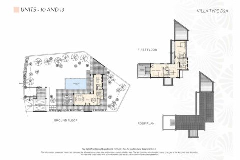 Villa plano de planta «TYPE D2A», 3 dormitorios en el IMPERIAL RESIDENCES