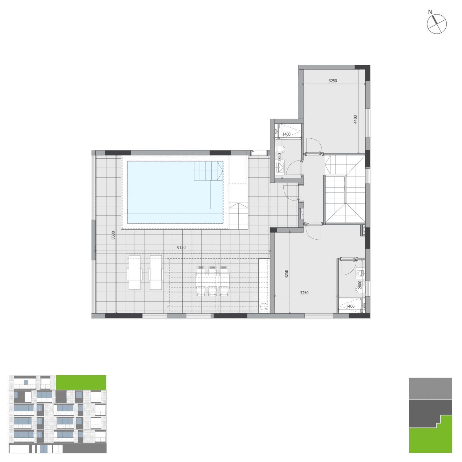 4 chambres Penthouse à Rosa Dei Venti Germasogeia, Limassol, Chypre No. 4586