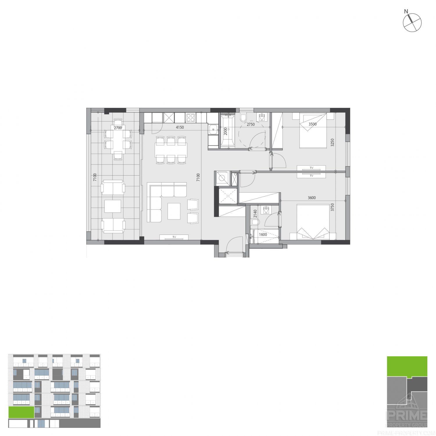 2 chambres Appartement à Potamos tis Germasogeias, Germasogeia, Limassol, Chypre No. 4582