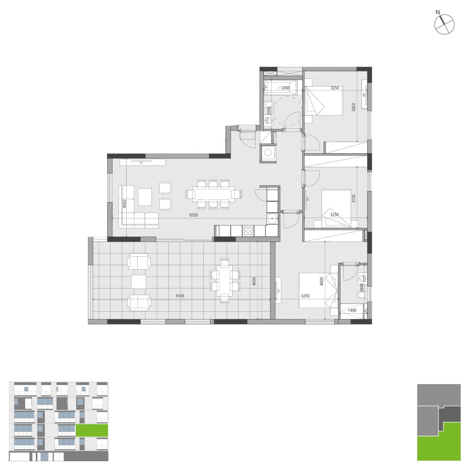 3 chambres Appartement à Rosa Dei Venti Germasogeia, Limassol, Chypre No. 4583