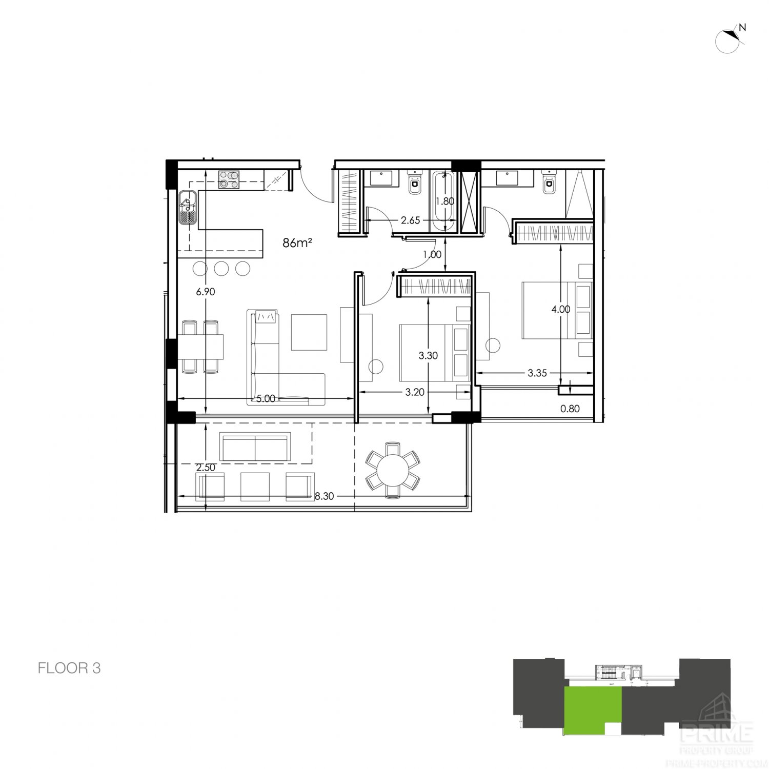 2 bedrooms Apartment in Papas, Limassol, Cyprus No. 30823