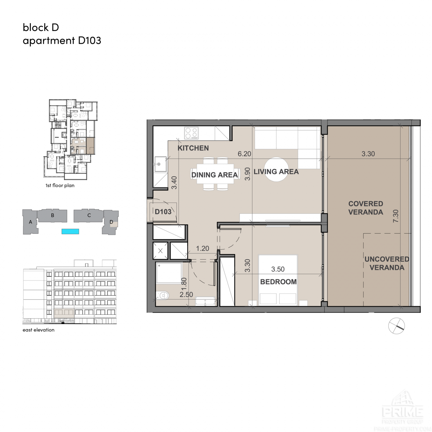 1 bedroom Apartment in Limassol, Cyprus No. 26915