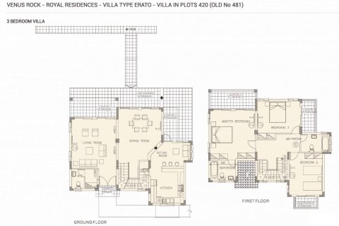Villa floor plan «3BR-9», 3 bedrooms in Royal Residences