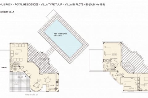 Villa floor plan «3BR-11», 3 bedrooms in Royal Residences
