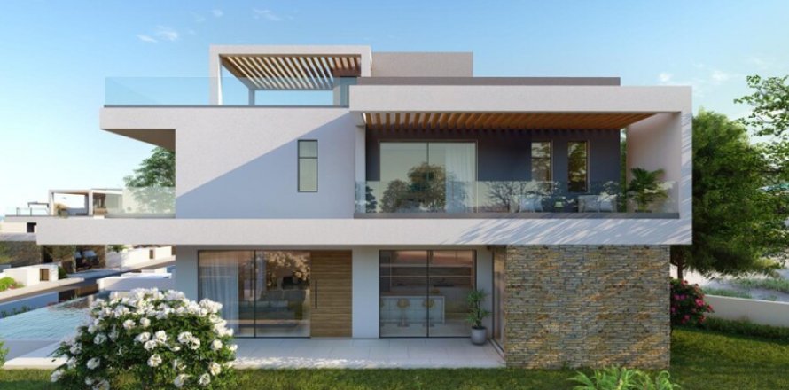 Вилла с 4 спальнями в Пафос, № 37938