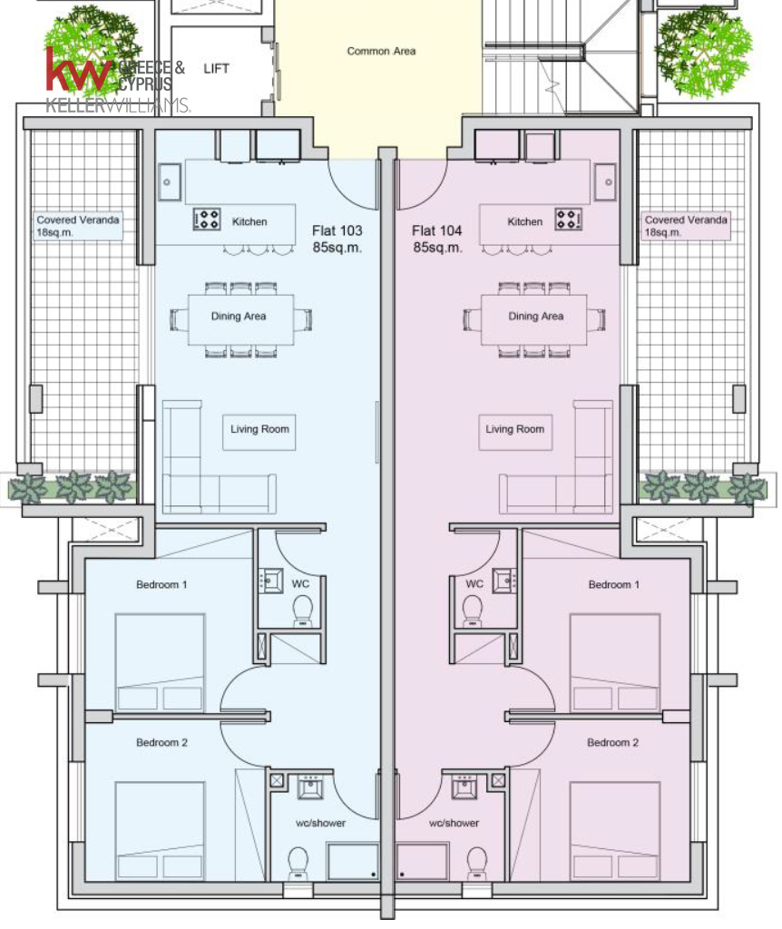 2 dormitorios Apartamento en Kolossi, Limassol, Chipre No. 40548