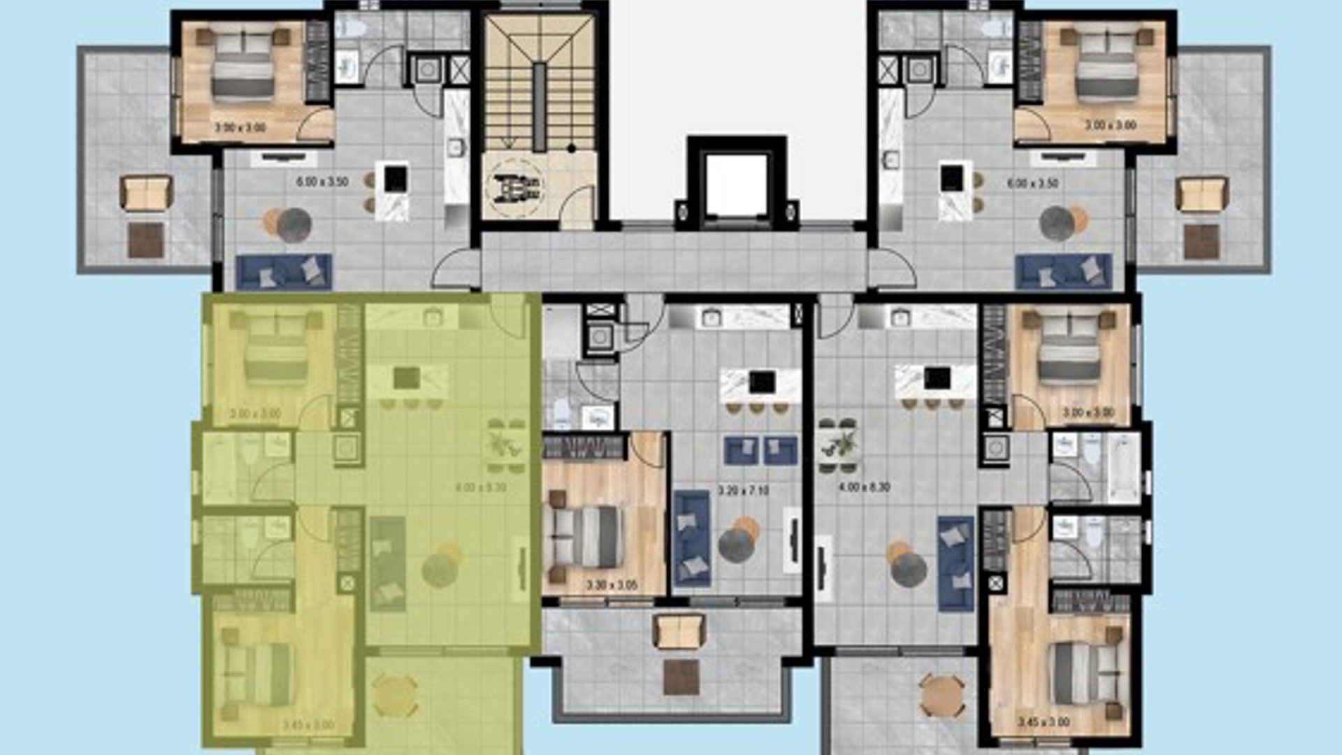 2 bedrooms Penthouse in Agios Athanasios, Limassol, Cyprus No. 26778