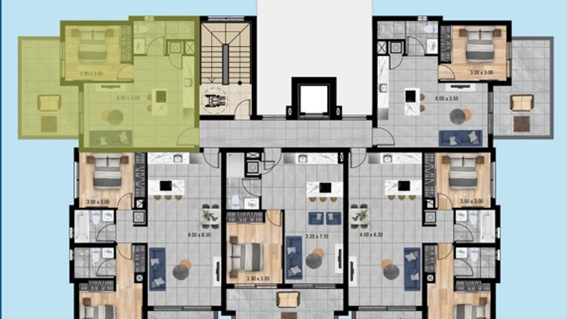 2 bedrooms Penthouse in Agios Athanasios, Limassol, Cyprus No. 26778