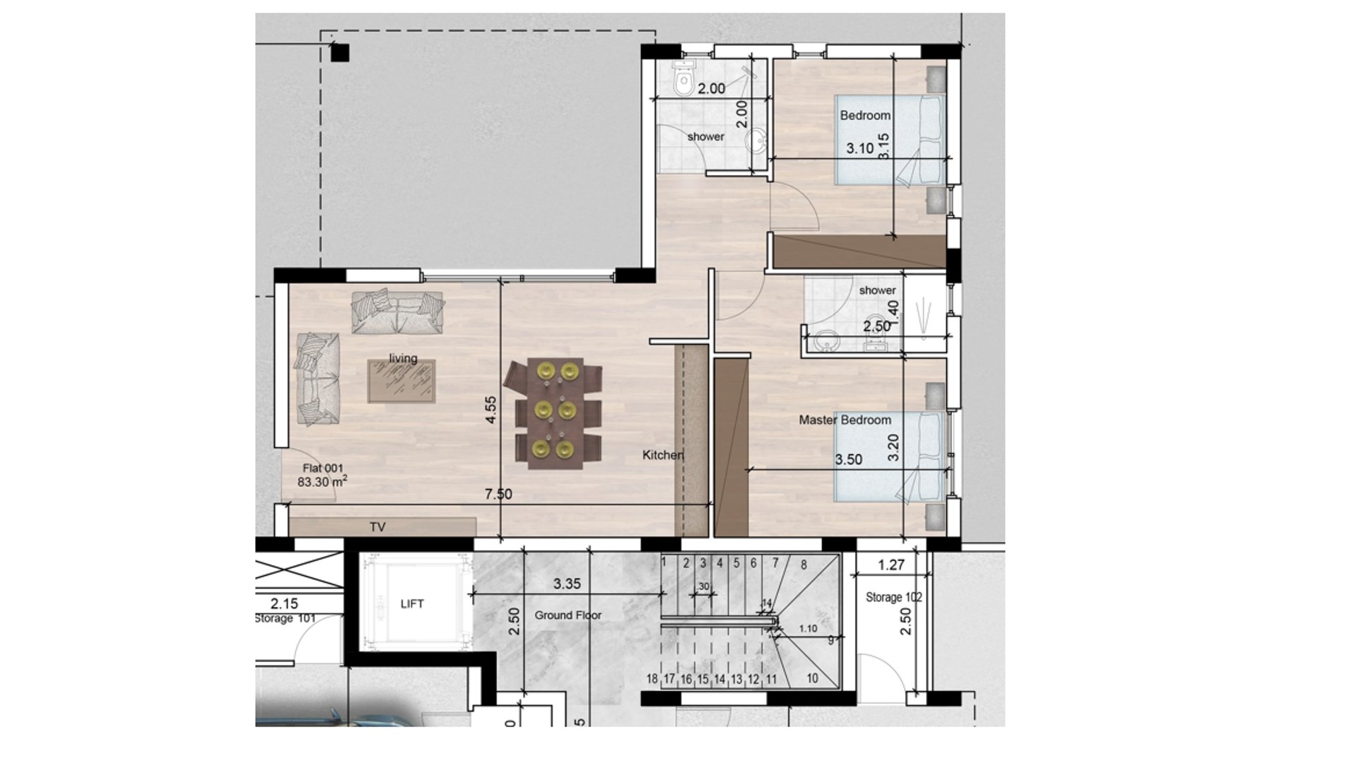 2 chambres Appartement à Livadia, Larnaka, Chypre No. 26593
