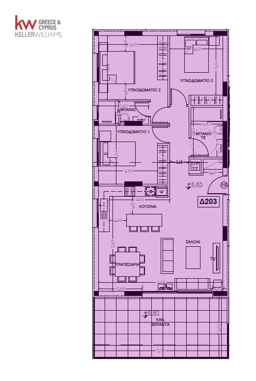 3 dormitorios Apartamento en Agios Georgios, Nicosia, Chipre No. 50206