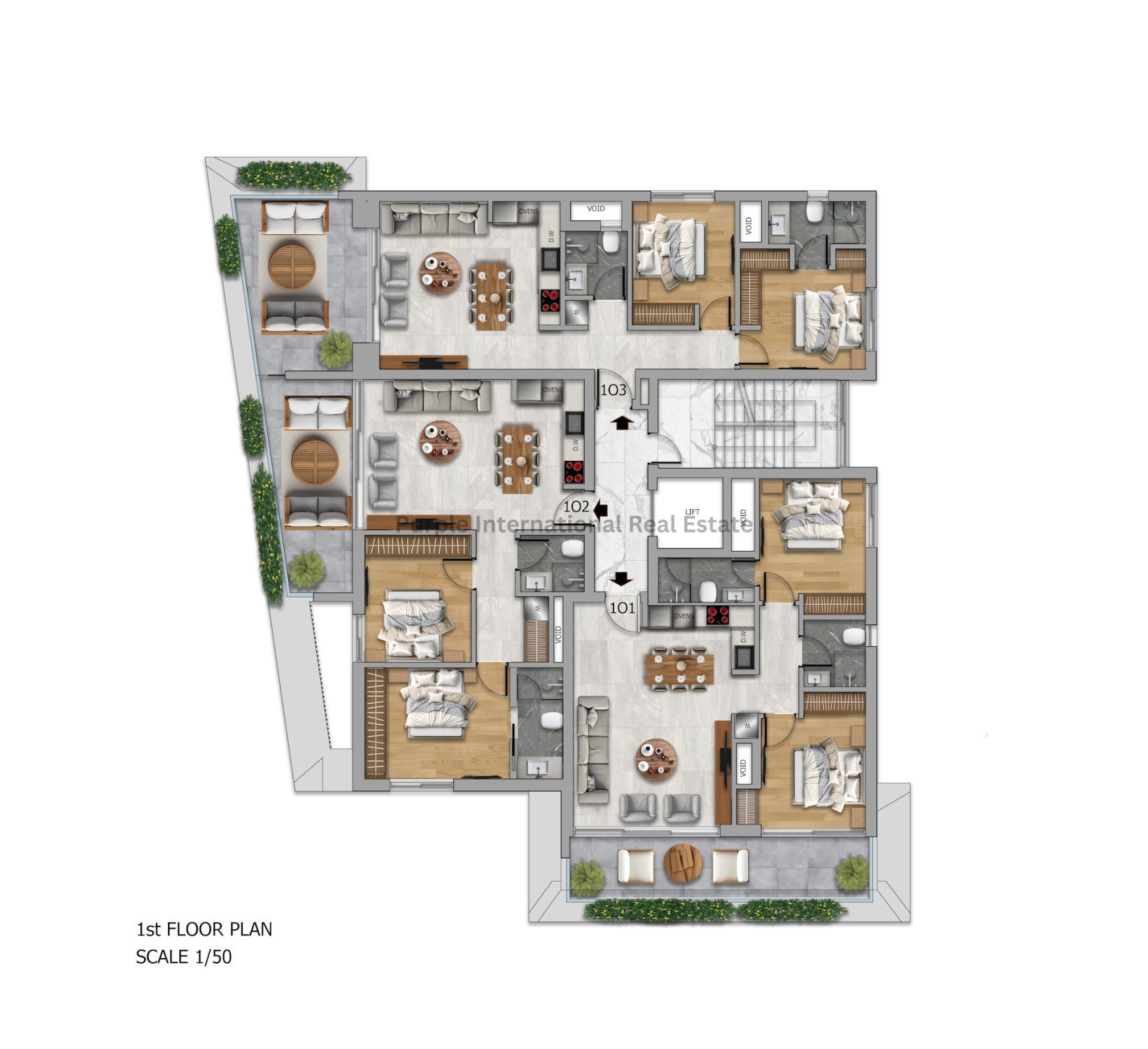 2 dormitorios Apartamento en Larnaca, Larnaka, Chipre No. 52887