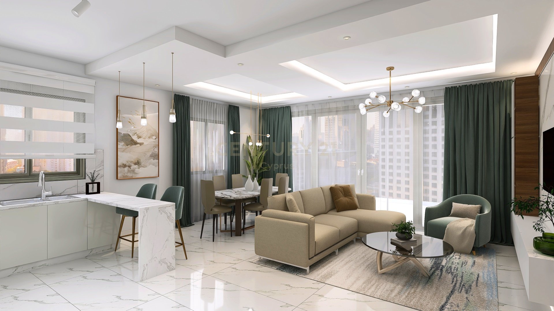 2 bedrooms Apartment in Larnaca, Larnaka, Cyprus No. 54371