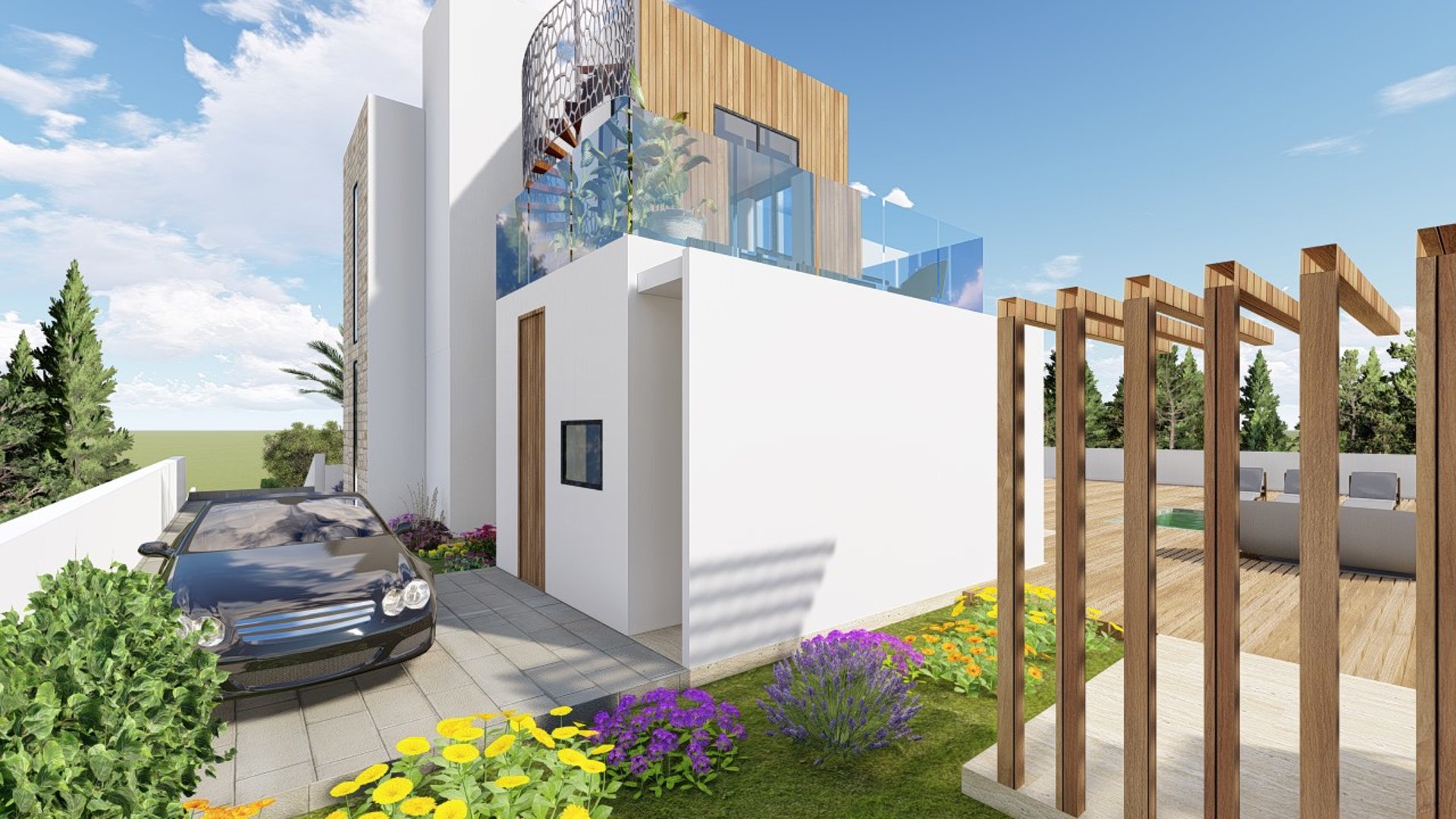 4 bedrooms Villa in Pegeia, Paphos, Cyprus No. 25921