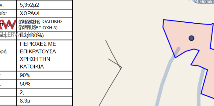 5352m2 Land in Alethriko, Larnaka,  No. 39859