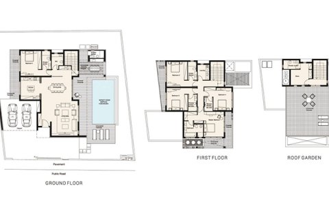 Villa floor plan, 5 bedrooms in Azalea Villas No. 5190