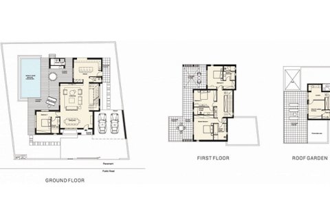 Villa floor plan, 4 bedrooms in Azalea Villas No. 5193