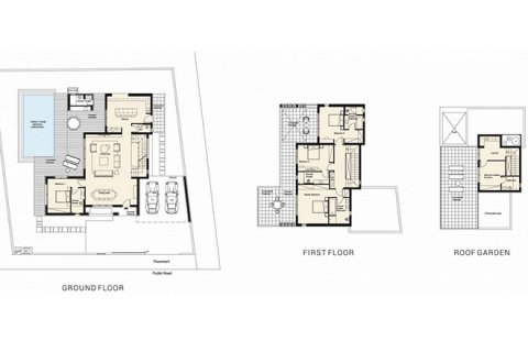 Villa floor plan, 4 bedrooms in Azalea Villas No. 5191