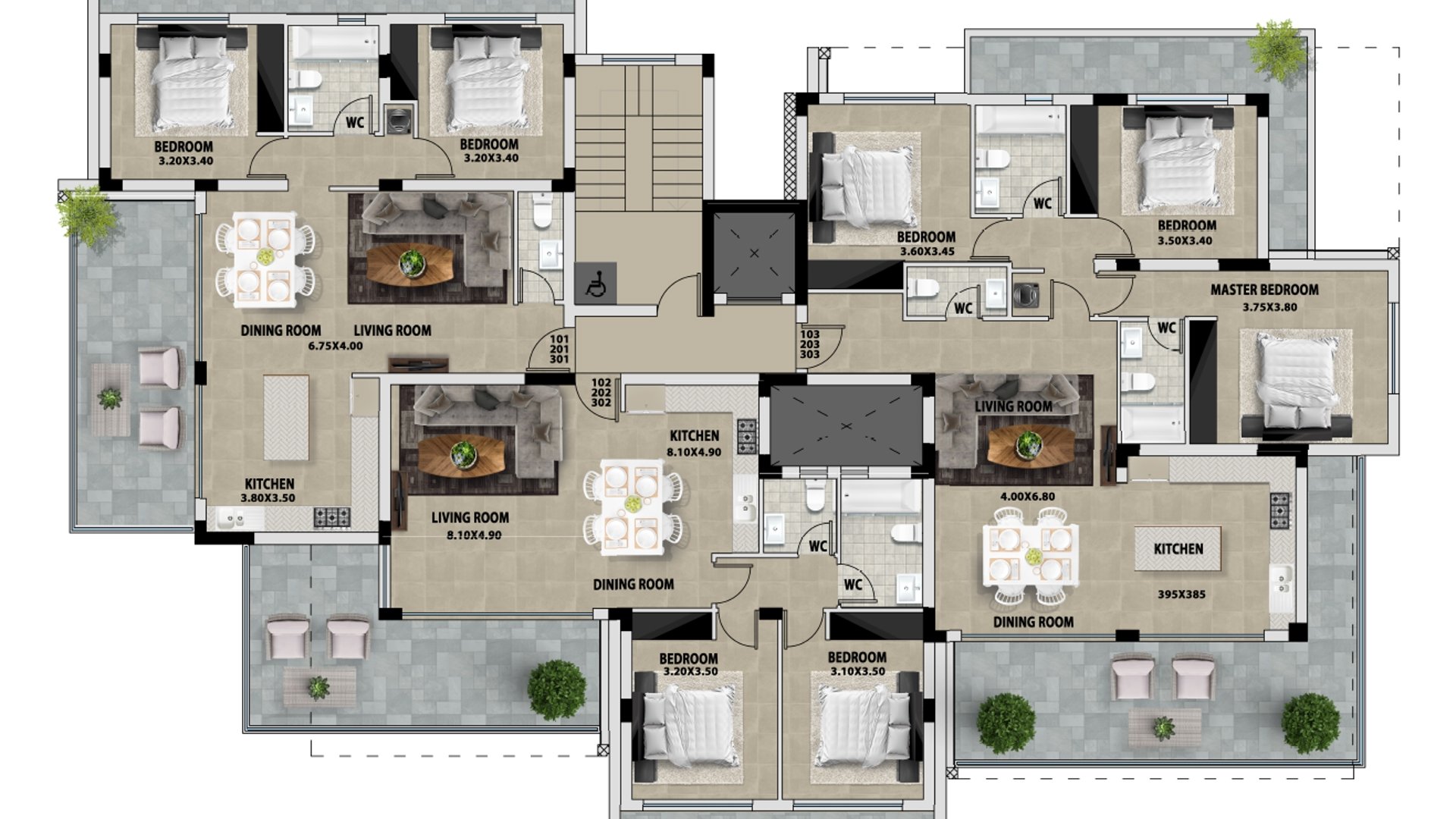 2 chambres Appartement à Potamos tis Germasogeias, Germasogeia, Limassol, Chypre No. 28754