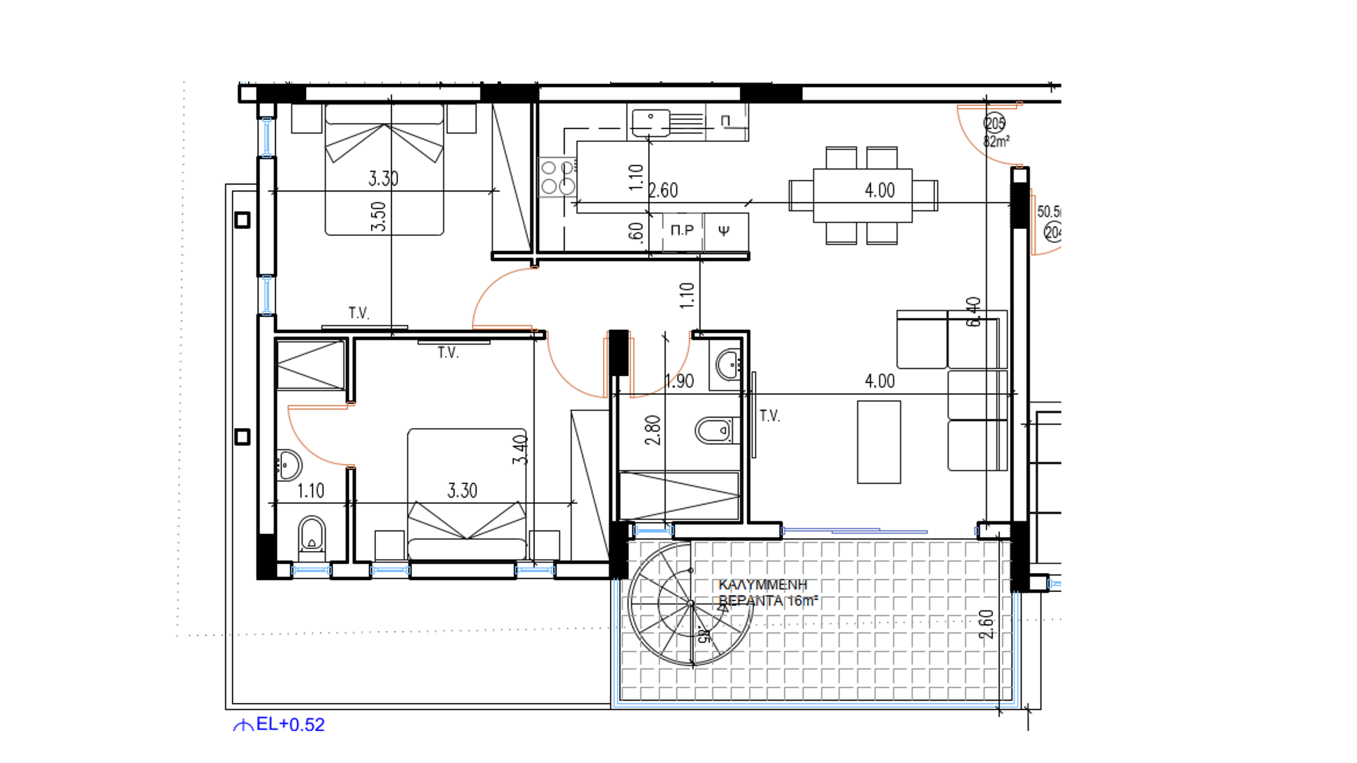2 bedrooms Penthouse in Livadia, Larnaka, Cyprus No. 26485