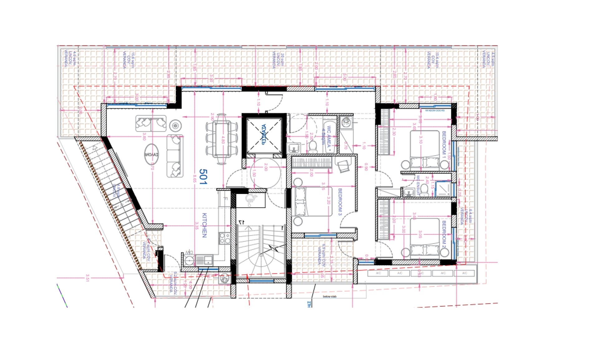 3 chambres Penthouse à Larnaca, Larnaka, Chypre No. 26555