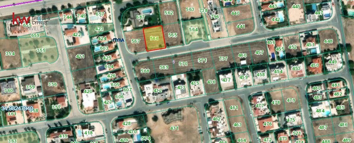 Земельный участок 686м2 в Пила, Ларнака, Кипр № 40262