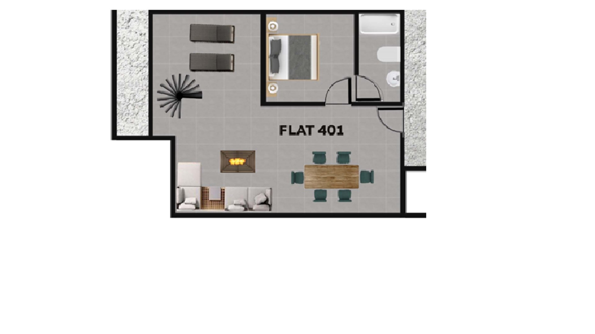 1 chambre Penthouse à Larnaca, Larnaka, Chypre No. 26623