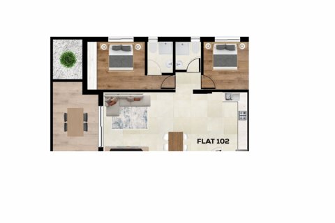 2 chambres Appartement à Larnaca, Larnaka, Chypre No. 26620