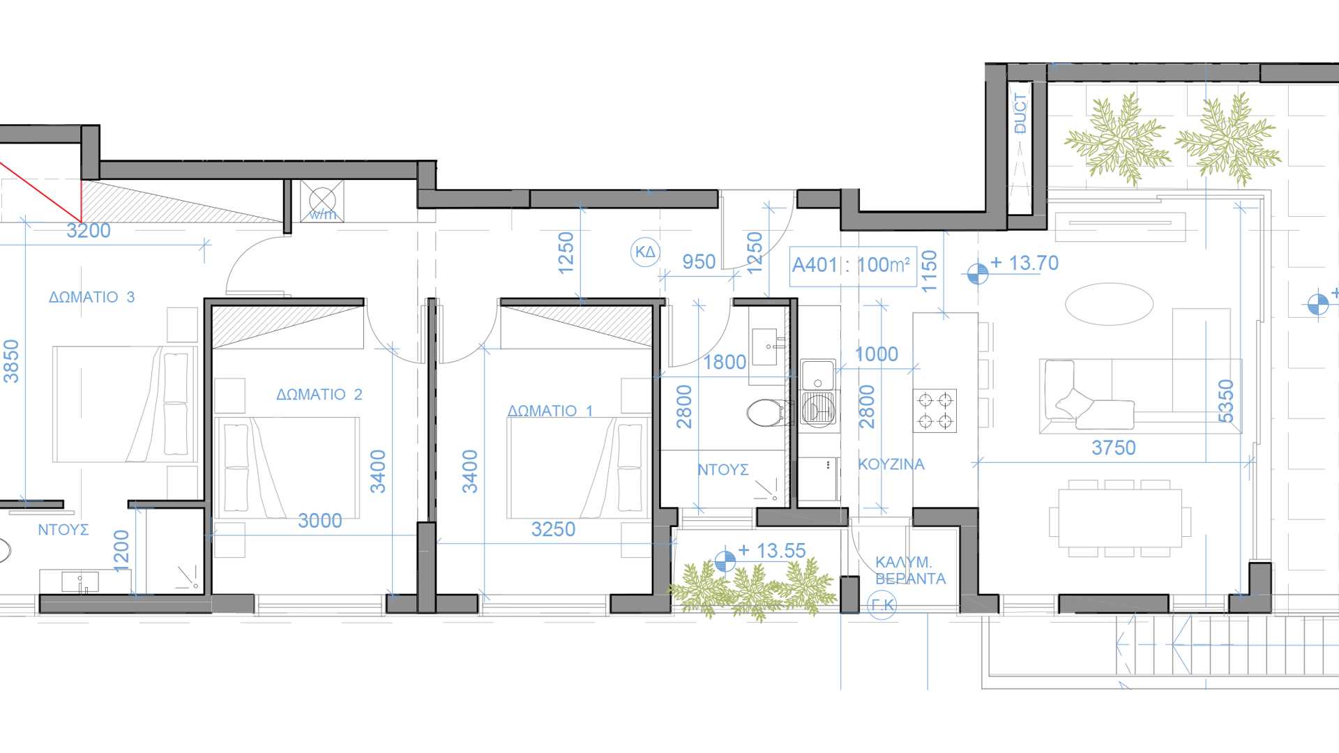 3 bedrooms Penthouse in Nicosia, Cyprus No. 31105