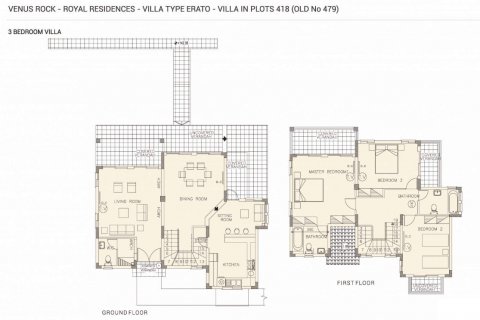 Villa floor plan «3BR-7», 3 bedrooms in Royal Residences