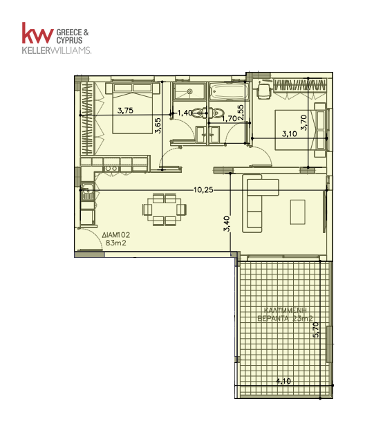 2 dormitorios Apartamento en Agios Mamas, Limassol, Chipre No. 50533