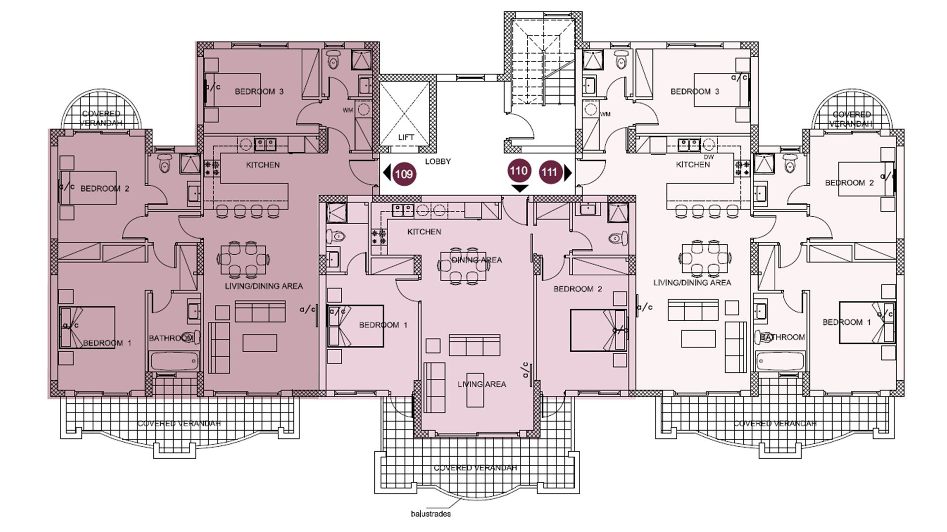Квартира с 3 спальнями в Pearl Park Residences, Пафос, Кипр № 5332