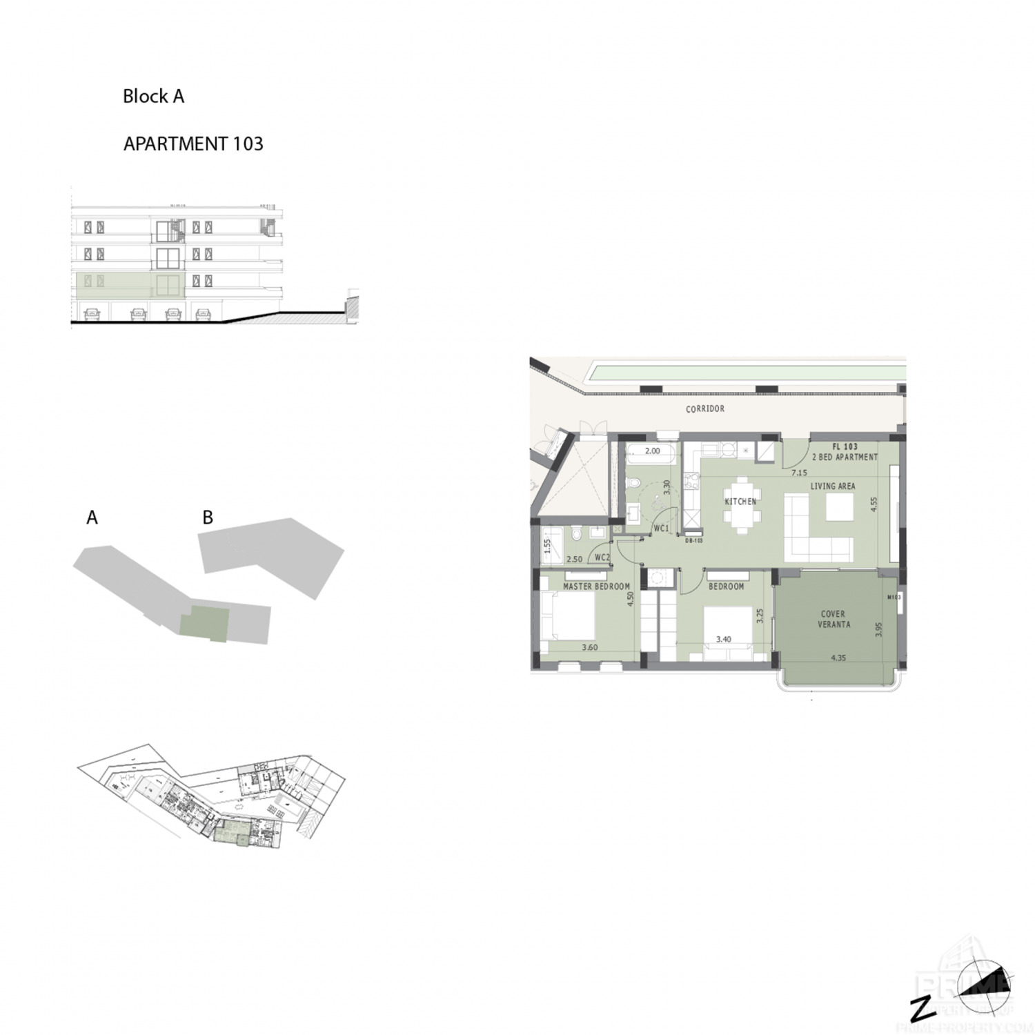 2 chambres Appartement à Cypress Grove Agios Tychonas, Limassol, Chypre No. 24343
