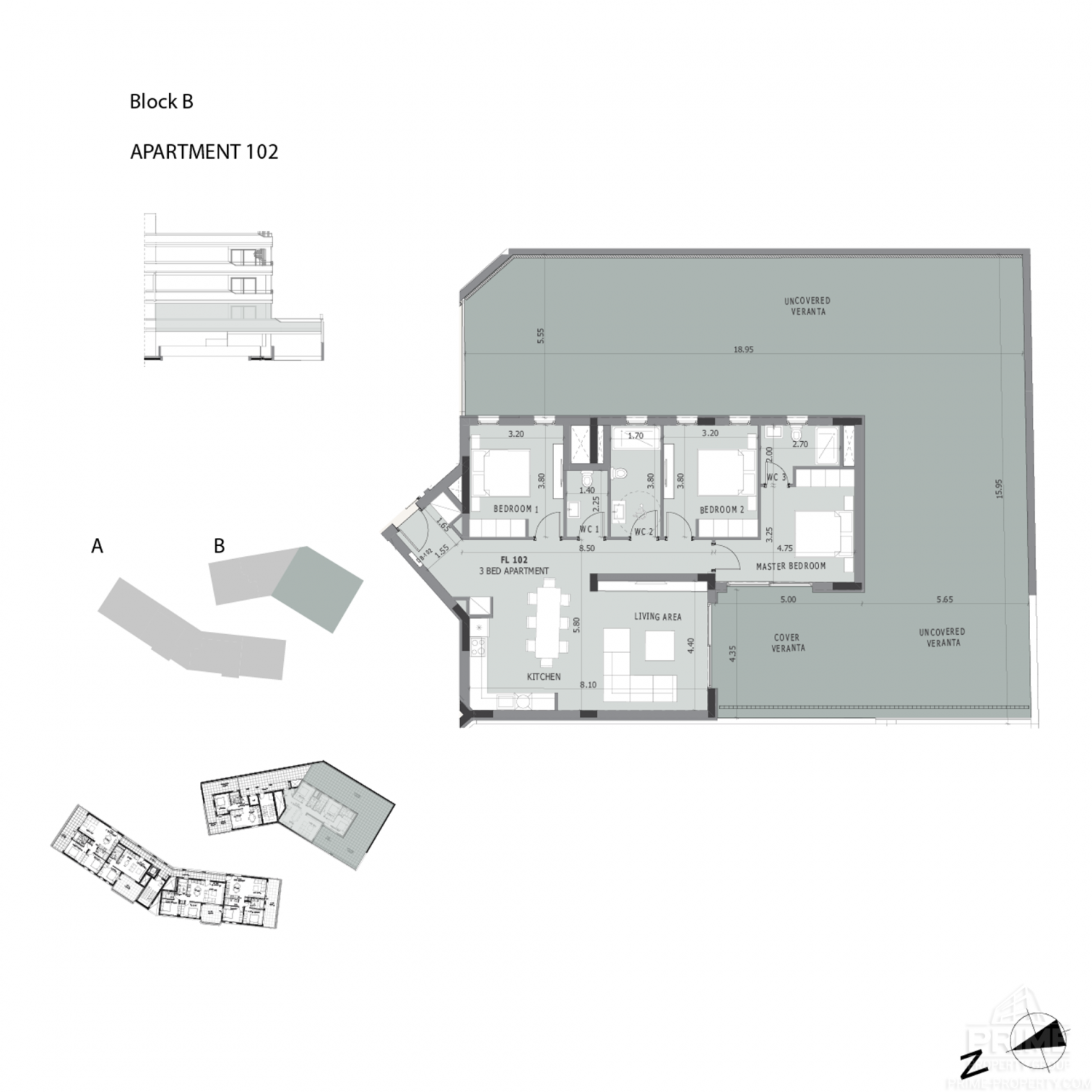 3 chambres Appartement à Cypress Grove Agios Tychonas, Limassol, Chypre No. 24344