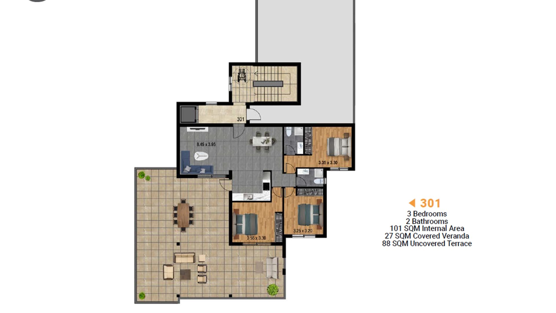 1 chambre Appartement à Limassol, Chypre No. 26654