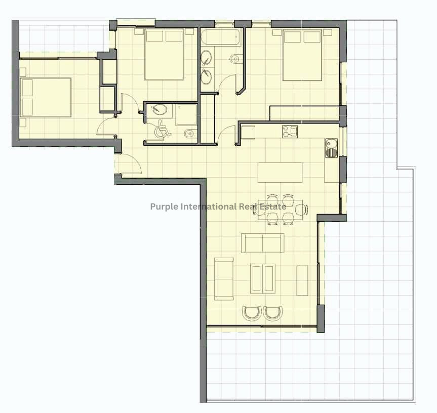 3 bedrooms Apartment in Chloraka, Paphos, Cyprus No. 8279