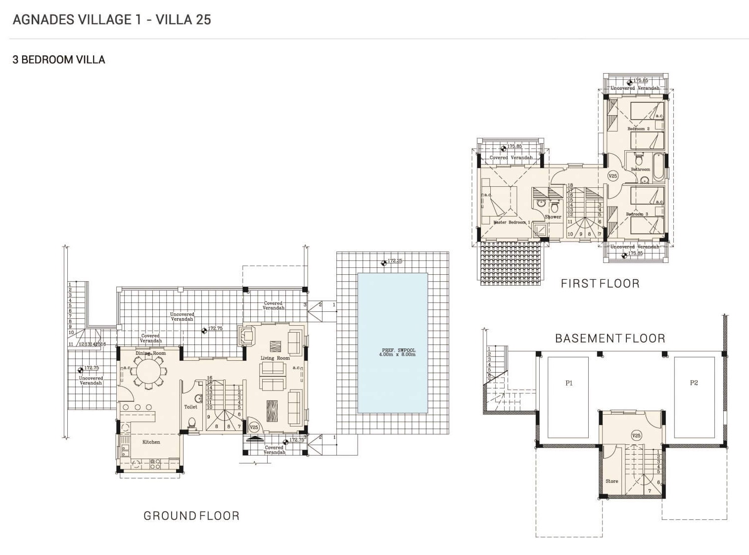 3 dormitorios Villa en Agnades Village Polis, Paphos, Chipre No. 9078