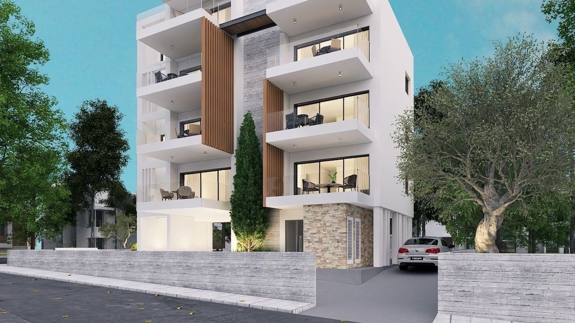 Agios Theodoros Apartments en Paphos, Chipre No. 50789