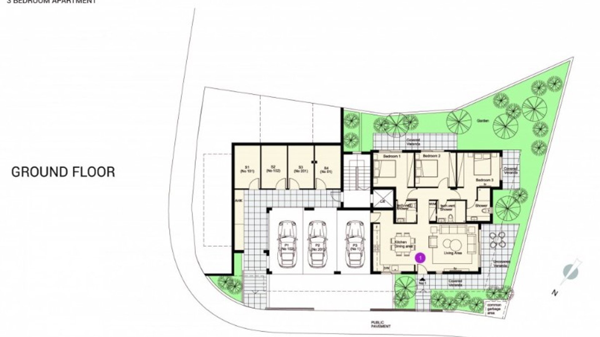 3 chambres Appartement à Paphos, Chypre No. 25447