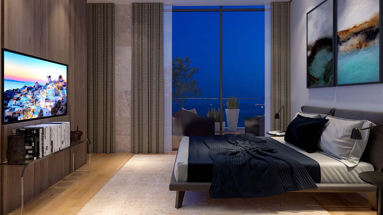 Квартира с 1 спальней в Dream Tower, Лимассол, Лимасол, Кипр № 23651