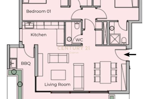 2 chambres Appartement à Germasogeia, Limassol,  No. 53889 8