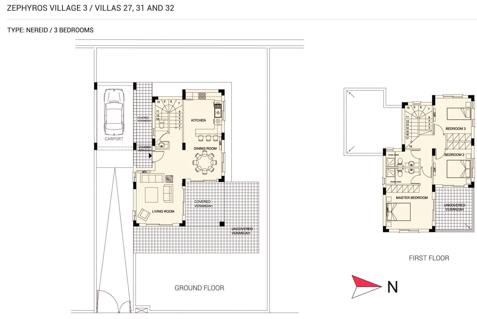 3 bedrooms Villa in Zephyros Village 3 Mandria, Paphos, Cyprus No. 9125
