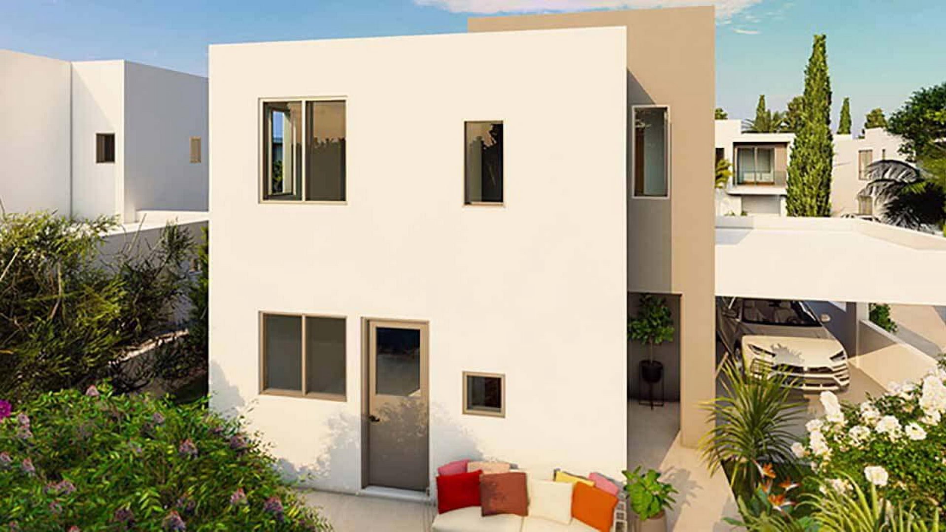 Вилла с 3 спальнями в Zephyros Village 3, Мандрия, Пафос, Кипр № 9133