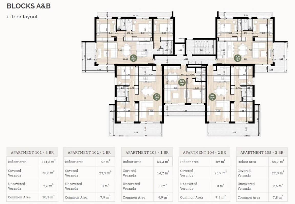 1 dormitorio Apartamento en Limassol, Chipre No. 38924