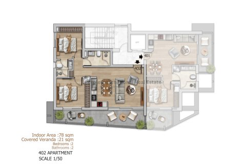 2 chambres Appartement à Larnaca, Larnaka,  No. 53044 11