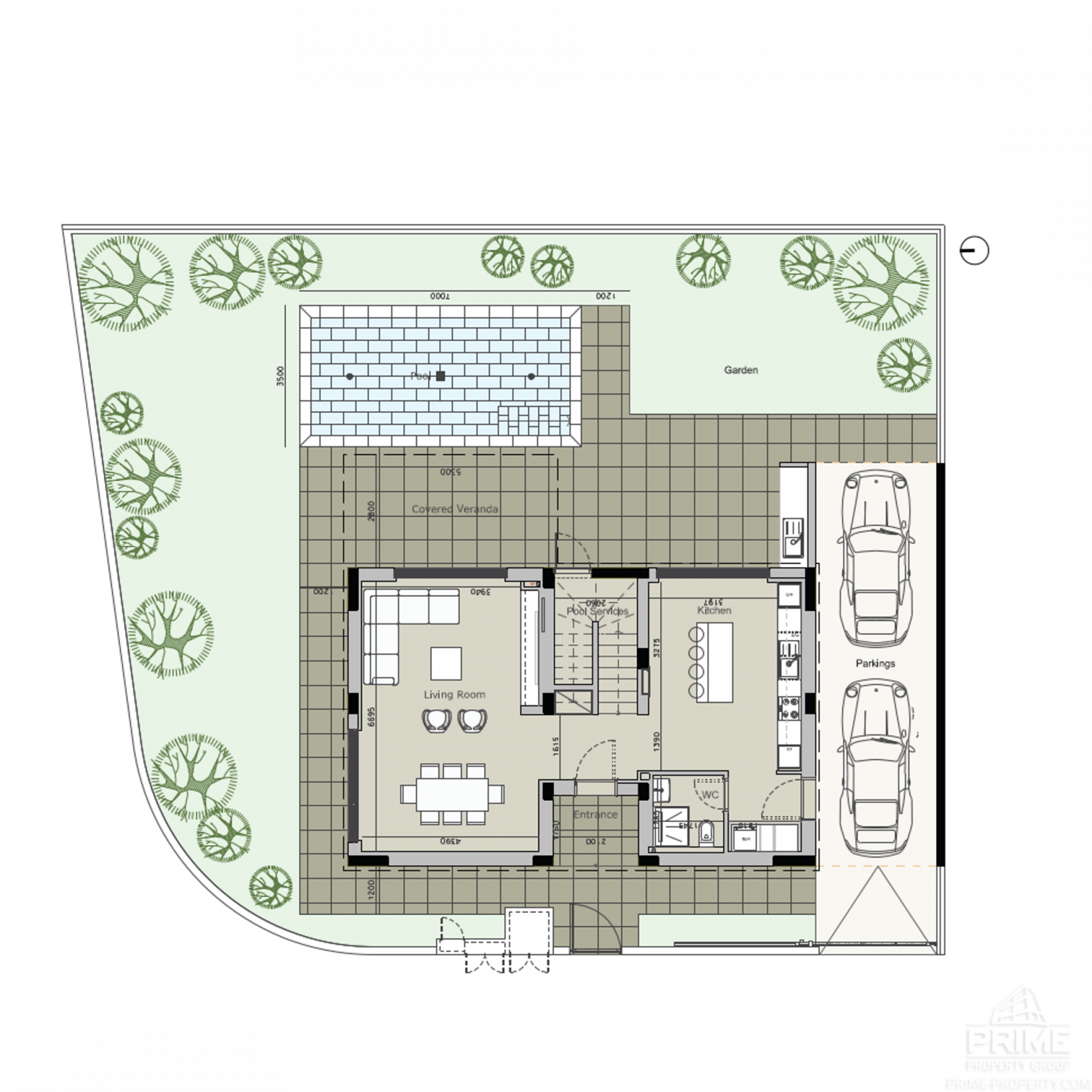 5 chambres Villa à Oroklini, Larnaka, Chypre No. 26706
