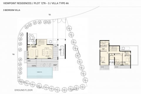 Villa floor plan «3BR-30», 3 bedrooms in Viewpoint Hills