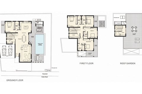Villa floor plan, 5 bedrooms in Azalea Villas No. 5189