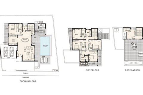 Villa floor plan, 5 bedrooms in Azalea Villas No. 5187